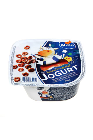 Jogurtas su šokolado žiedeliais ALMA, 150 g