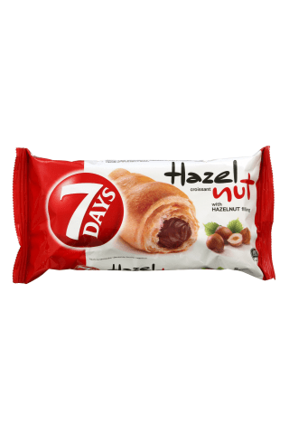 Kruasāns 7days ar lazdu riekstu krēmu pildījumu 60g