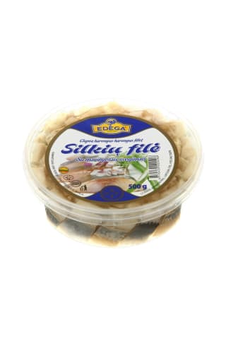Silkių filė su marinuotais svogūnais, 500 g