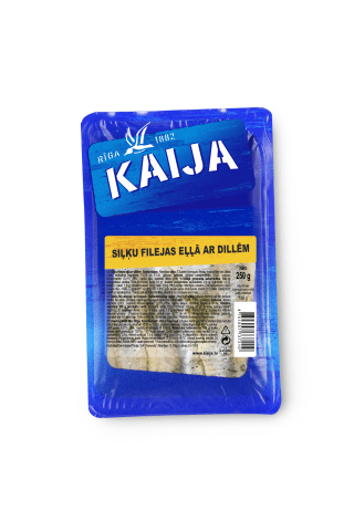 Siļķu fileja eļļā Kaija dilles 250g/205g
