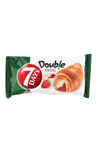 Kruasāns ar zemeņu un vaniļas garšu 60g