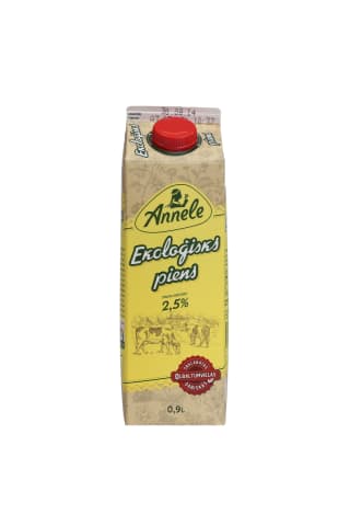 Piens 2.5% Annele EKO 900ml