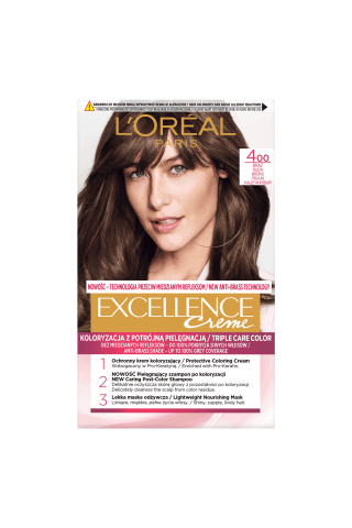 Matu krāsa Loreal excellence Nr.4