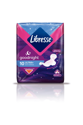 Higieniniai paketai LIBRESSE ULTRA GOODNIGHT, 10 vnt