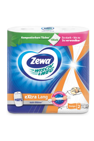 Papīra dvielis Zewa W&w Extra Lang 72sloksnes, 2kārtas, 2ruļļi