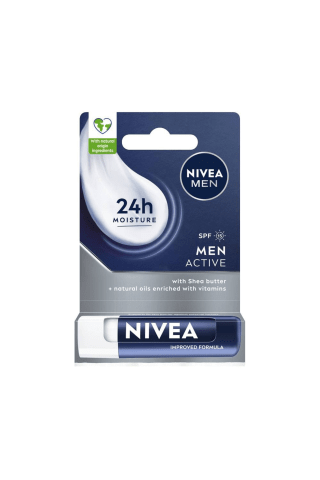 Lūpų balzamas NIVEA FOR MEN, 4,8 g