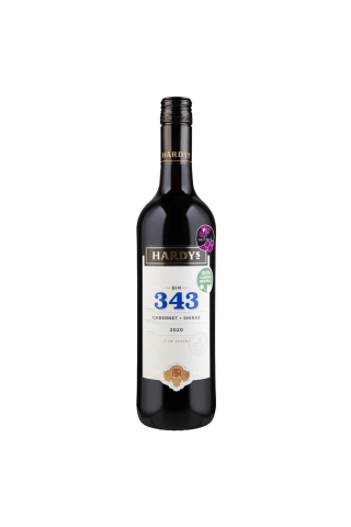 Sarkanvīns Hardys Bin 343 cabernet shiraz 13%0.75l