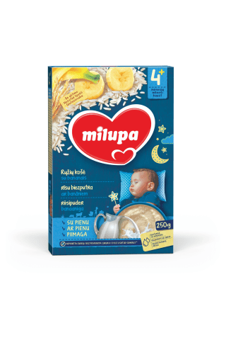 Biezputra Milupa banānu pilngraudu no 4mēn. 250g