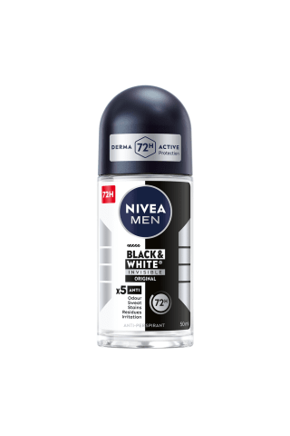 Dezodorants Nivea blac&white vīriešiem rullveida 50ml