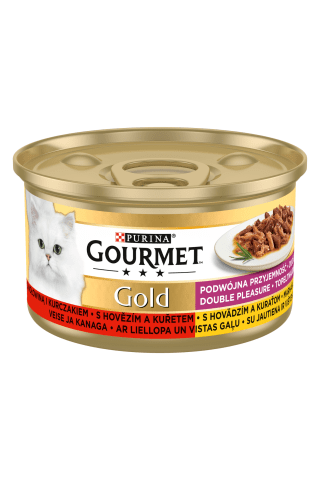 Paštetas katėms su jautiena GOURMET GOLD, 85 g