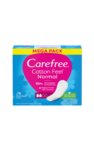 Biksīšu ieliknīši Carefree Aloe 76gab