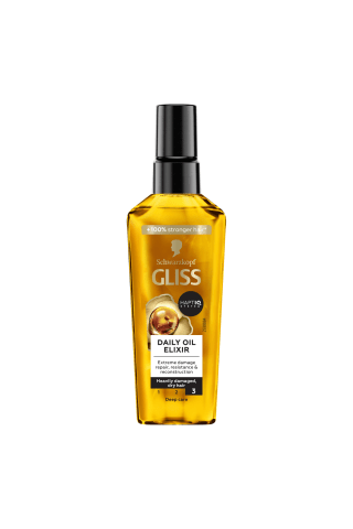 Aliejus plaukams GLISS KUR DAILY OIL ELIXIR, 75 ml