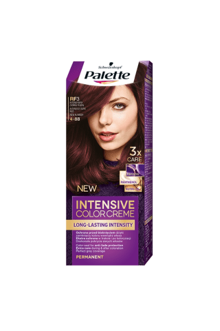 Matu krāsa Palette rf3 intensīvi tumši sarkans