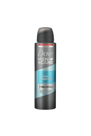 Vyriškas purškiamas dezodorantas DOVE Men CLEAN COMFORT, 150 ml