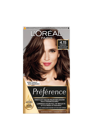 Matu krāsa Loreal preference Nr.4.15