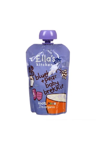 Tyrelė iš mėlynių, kriaušių ELLA`S KITCHEN, 6 mėn., 100 g