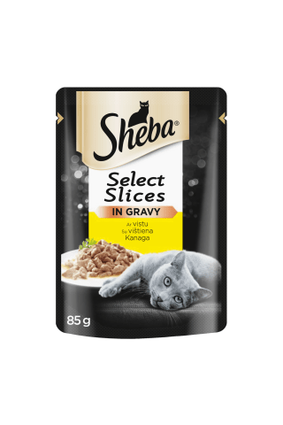Kačių ėdalas su vištiena SHEBA, 85 g