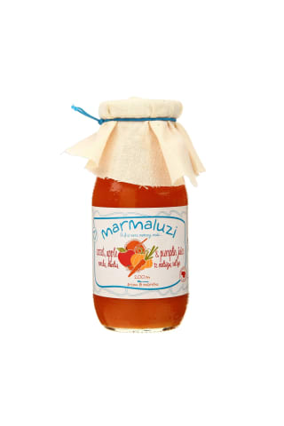 Morkų, obuolių ir moliūgų MARMALUZI, 6 mėn, 0,2 l