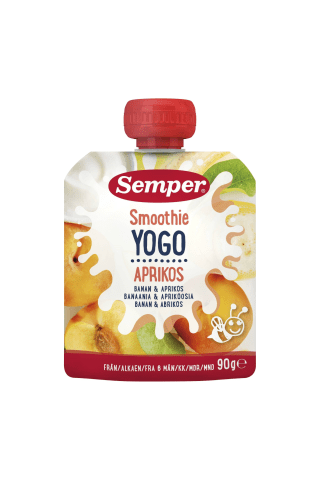 Geriamasis jogurtas su abrikosais SEMPER, 6 mėn, 90 g