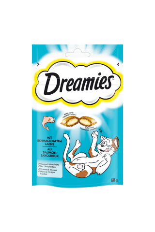 Kaķu kārums Dreamies ar lasi 60g