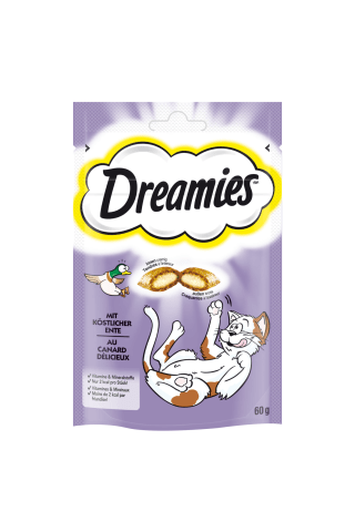 Kaķu kārums Dreamies ar pīles gaļu 60g