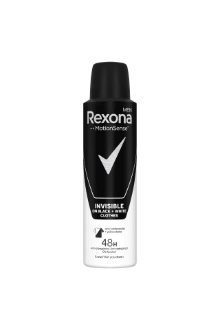 Izsmidzināms dezodorants Rexona invisible B&W 150ml