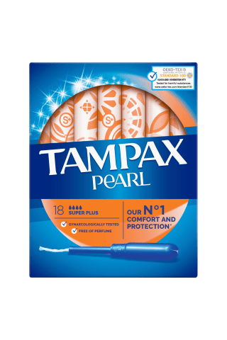 Tamponai TAMPAX PEARL Super Plus, 18 vnt