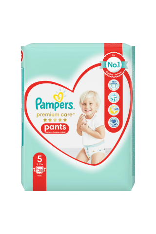 Sauskelnės-kelnaitės PAMPERS PREMIUM (5) 12-18 kg, 20 vnt.