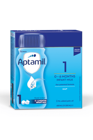 Piena maisījums Aptamil 1 no dzimš. 2x200ml