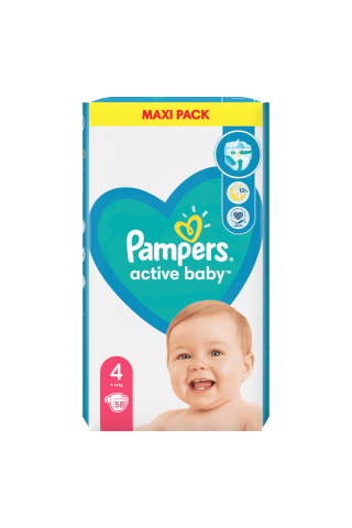 Autiņbiksītes Pampers active baby S4 VPP 58gab