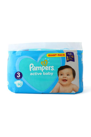 Autiņbiksītes Pampers active baby S3 GP 90gab
