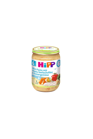 Biezenis Hipp Bio zivs, makaronu, brokoļu no 6 mēnešiem 190g