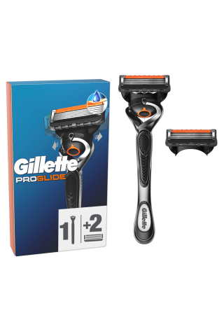Sisteminis skustuvas GILLETTE FUSION PROGLIDE FLEXBALL, 1 skustuvas, 2 galvutės