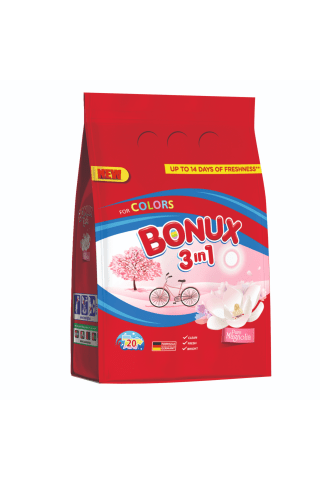 Skalbimo milteliai BONUX COLOR, 20 sk., 1,5 kg