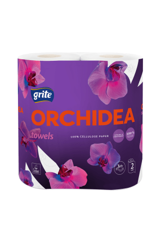 Popieriniai rankšluoščiai GRITE ORCHIDEA GOLD, 3 sluoksn., 2rit.