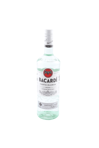 Rums Bacardi Carta Blanca 37.5% 1.0L
