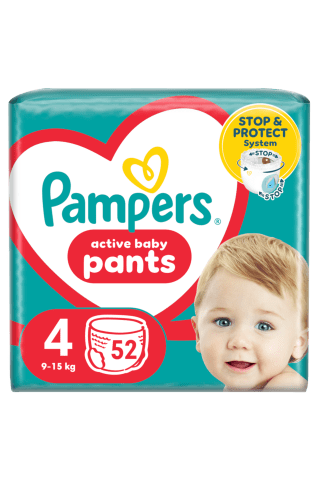Sauskelnės-kelnaitės PAMPERS PANTS JP (4) 9-14 kg, 52 vnt.