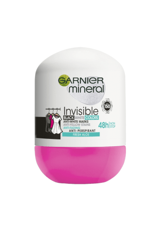Moteriškas rutulinis dezodorantas GARNIER INVISIBLE FRESH, 50 ml