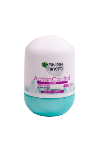 Moteriškas rutulinis dezodorantas GARNIER ACTION CONTROL, 50 ml
