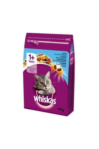 Sausā kaķu barība Whiskas Adult ar tunci 950g