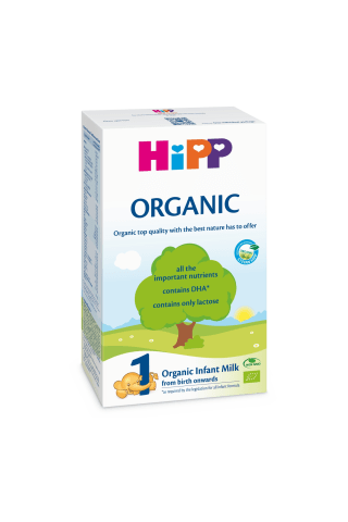 Ekol.pieno mišinys nuo gimimo HIPP, 300g