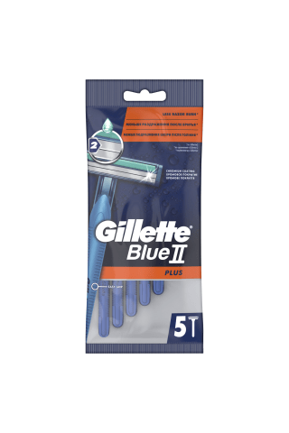Vienreizējie skuvekļi Gillette Blue II Plus vīriešiem 5gab