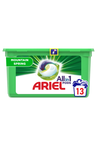 Veļas mazgājamās kapsulas Ariel moun spring 14 gab.