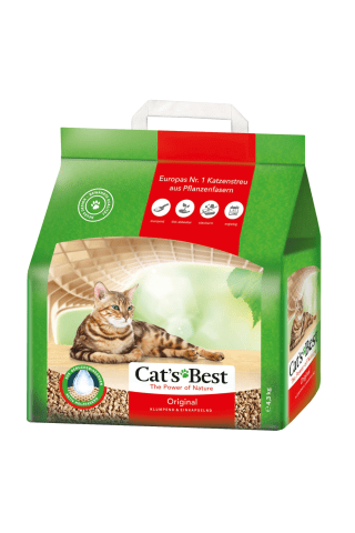 Sušokantis natūralus pjuveninis kačių kraikas CATS BEST, 10l