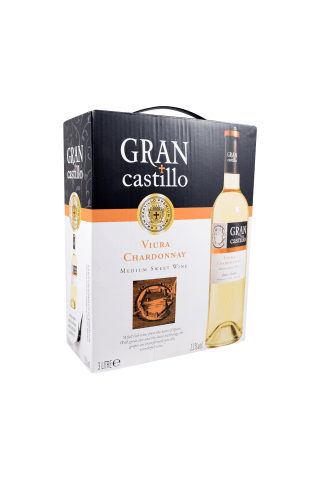 Baltvīns Gran Castillo Viura Chardonnay Bib 11% 3l