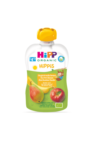 Biezenis Hipp bio ābolu, bumbieru, banānu 100g