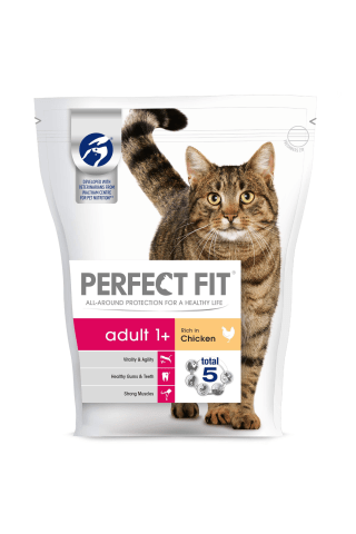 Sausas kačių ėdalas su vištiena PERFECT FIT CHICKEN, 750 g
