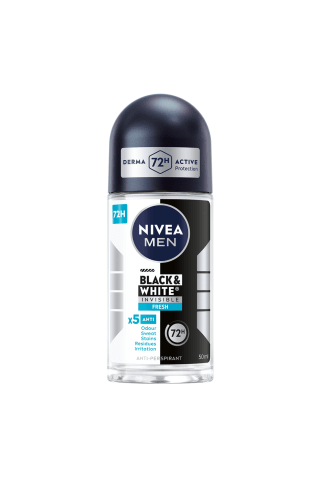 Dezodorants Nivea Black&White Fresh rullītis vīriešiem 50ml