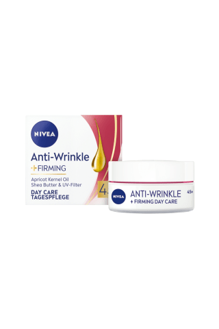 Dieninis, stangrinamasis veido kremas nuo raukšlių NIVEA 45+, 50 ml