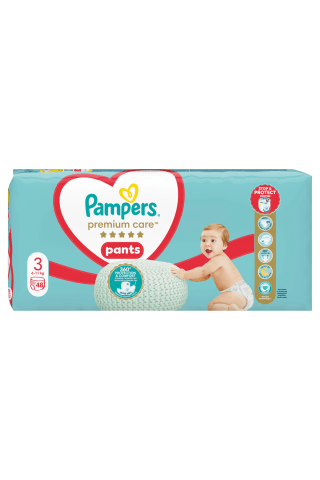 Biksītes Pampers Premium Care S3 Pants, 56 gab.